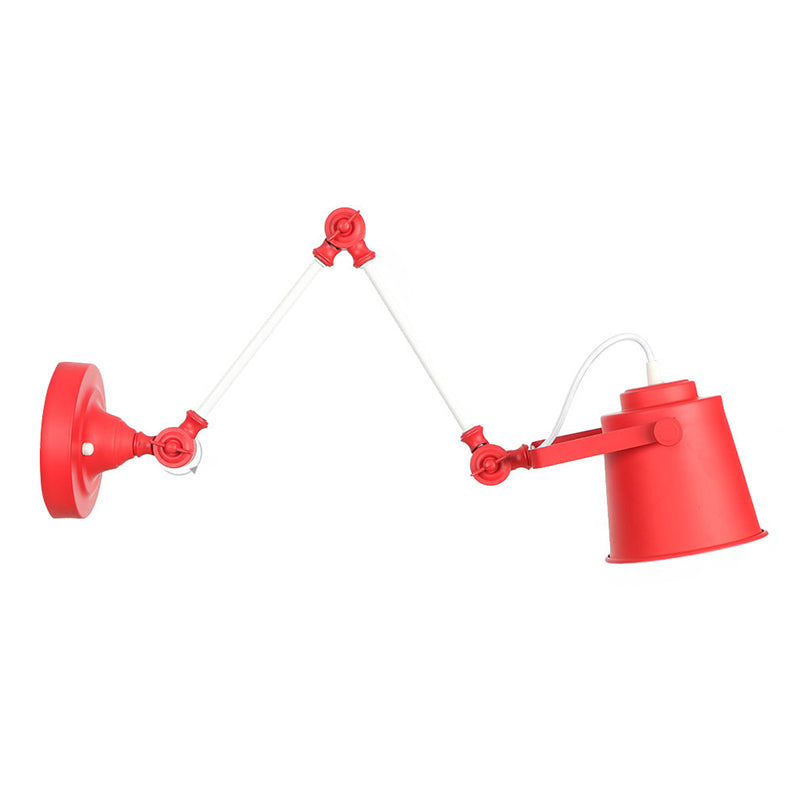 Longueur du bras réglable lampe murale macaron colorée moderne style simplicité style applique de bulbe lumière pour l'allée du couloir