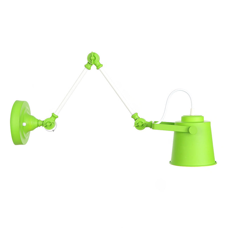 Longueur du bras réglable lampe murale macaron colorée moderne style simplicité style applique de bulbe lumière pour l'allée du couloir