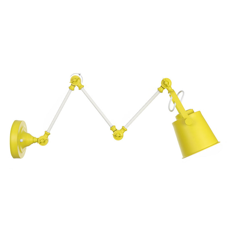 Longueur du bras réglable lampe murale macaron colorée moderne style simplicité style applique de bulbe lumière pour l'allée du couloir