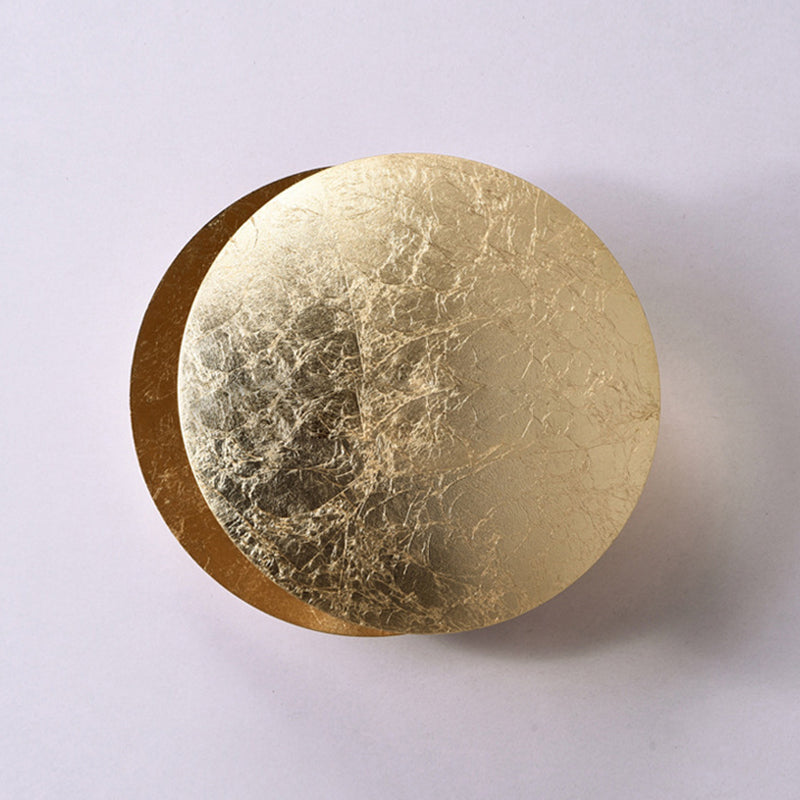 Modern Minimalist Style Circular Wall Sconce Lighting Metal Wall Mount Light for Bedroom