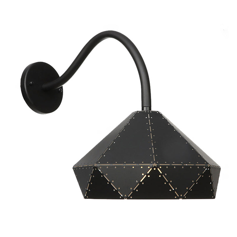 Nordic Simplicity Style Macaroon Wall Lamp 1-Light Metal Sconce Light for Bedroom Living Room