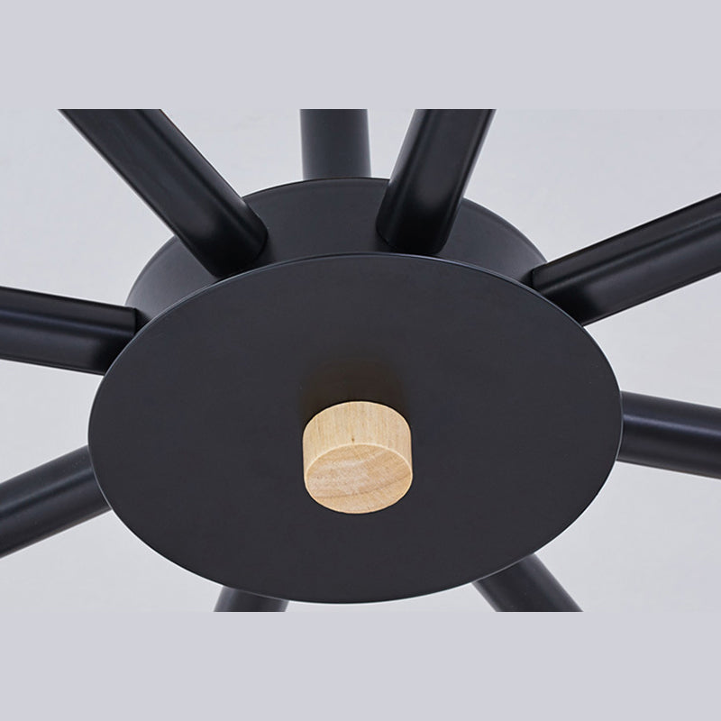 Metal Shaded Chandelier Pendant Light Nordic-Style Hanging Ceiling Light for Bedroom