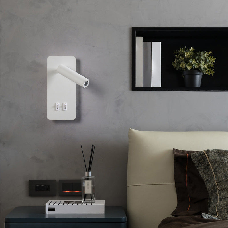 Aluminum Cylinderical Wall Lighting Fixtures Modern Minimalist Style 2 Lights Wall Light