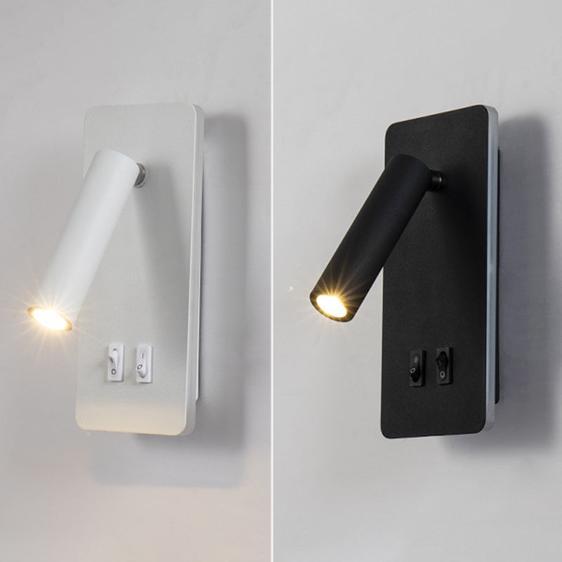 Aluminum Cylinderical Wall Lighting Fixtures Modern Minimalist Style 2 Lights Wall Light