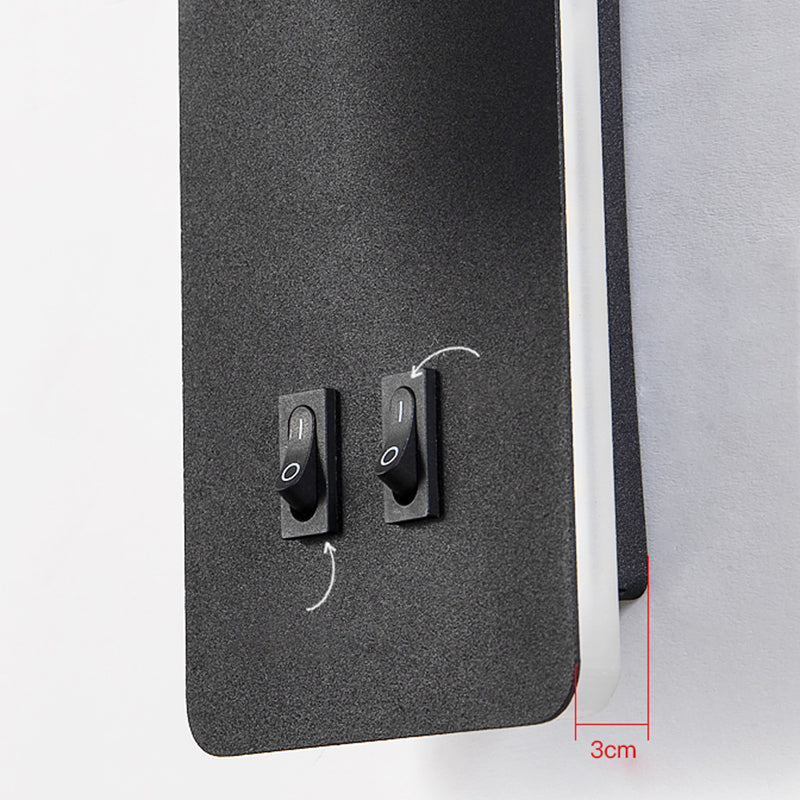 Aluminum Cylinderical Wall Lighting Fixtures Modern Minimalist Style 2 Lights Wall Light