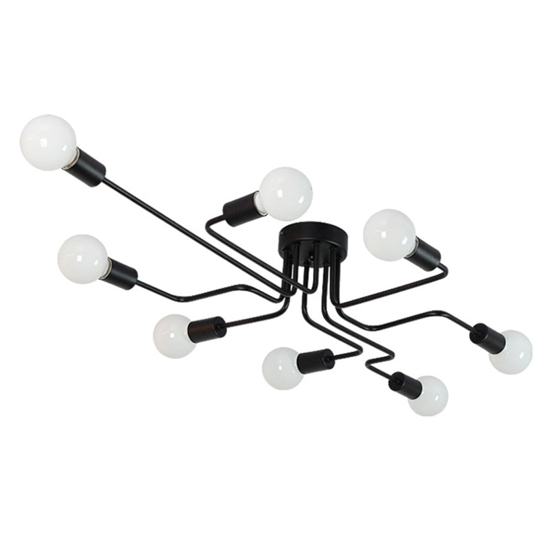 Nordic Ceiling Light Simple Personality Wrought Iron Modern Study Bedroom Living Room Clothing Store Branch Industrial Style Lamps