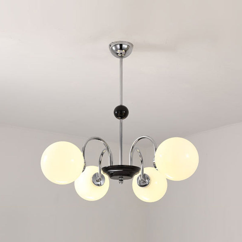 Candelera de globo contemporánea Luz de colgante de vidrio liviano Luz de colgante de vidrio para sala de estar