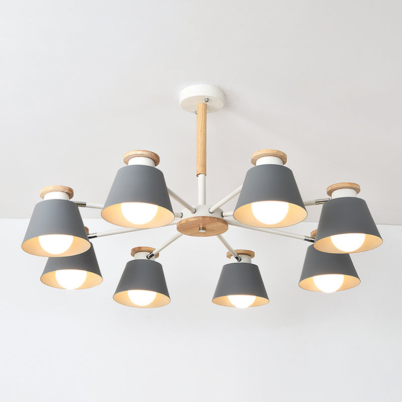 Modern Simplicity Bowl Chandelier Light Fixtures Metal Hanging Pendant Lights for Living Room