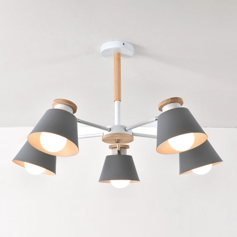 Modern Simplicity Bowl Chandelier Light Fixtures Metal Hanging Pendant Lights for Living Room