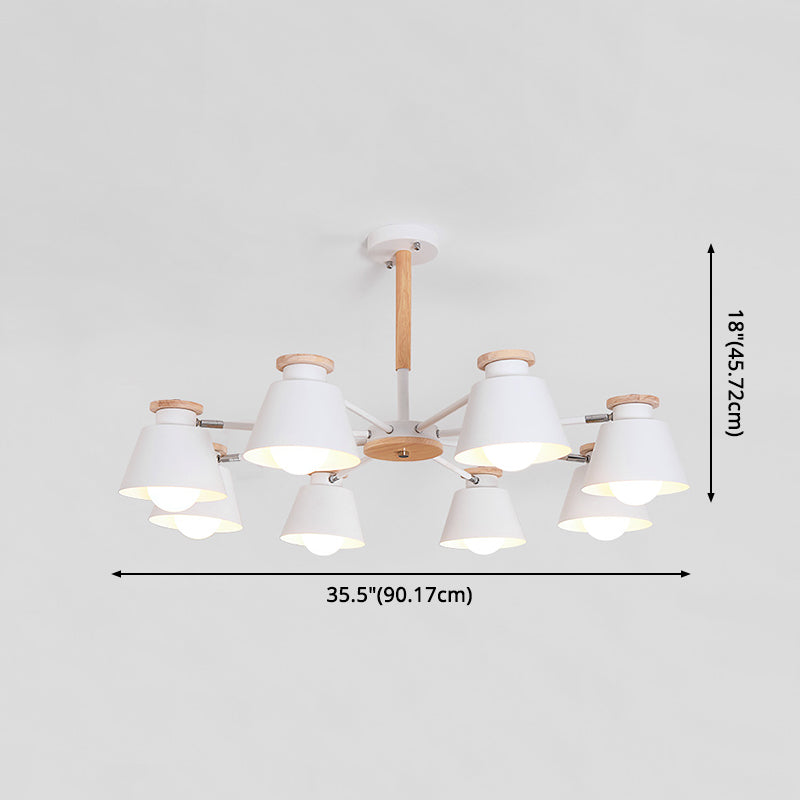 Modern Simplicity Bowl Chandelier Light Fixtures Metal Hanging Pendant Lights for Living Room