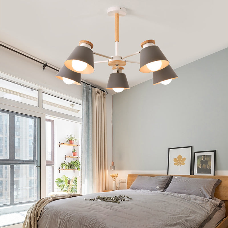 Modern Simplicity Bowl Chandelier Light Fixtures Metal Hanging Pendant Lights for Living Room