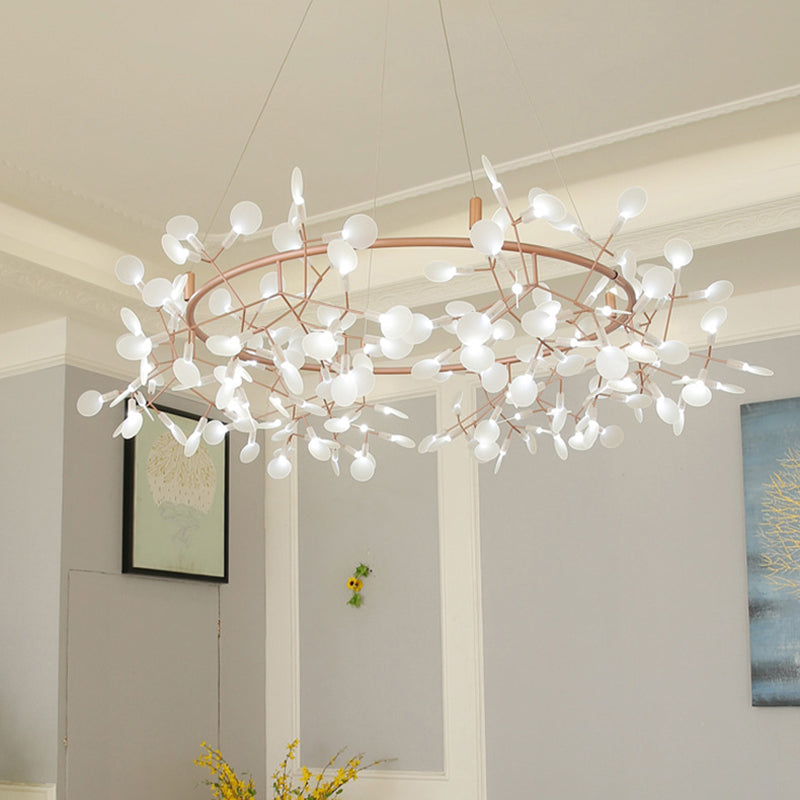 Contemporary Firefly Chandelier Lights Stainless Steel Pendant Ceiling Lights for Living Room