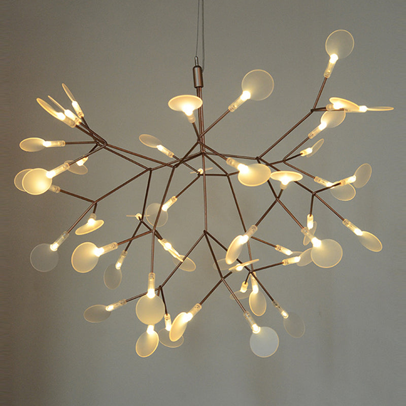 Contemporary Firefly Chandelier Lights Stainless Steel Pendant Ceiling Lights for Living Room