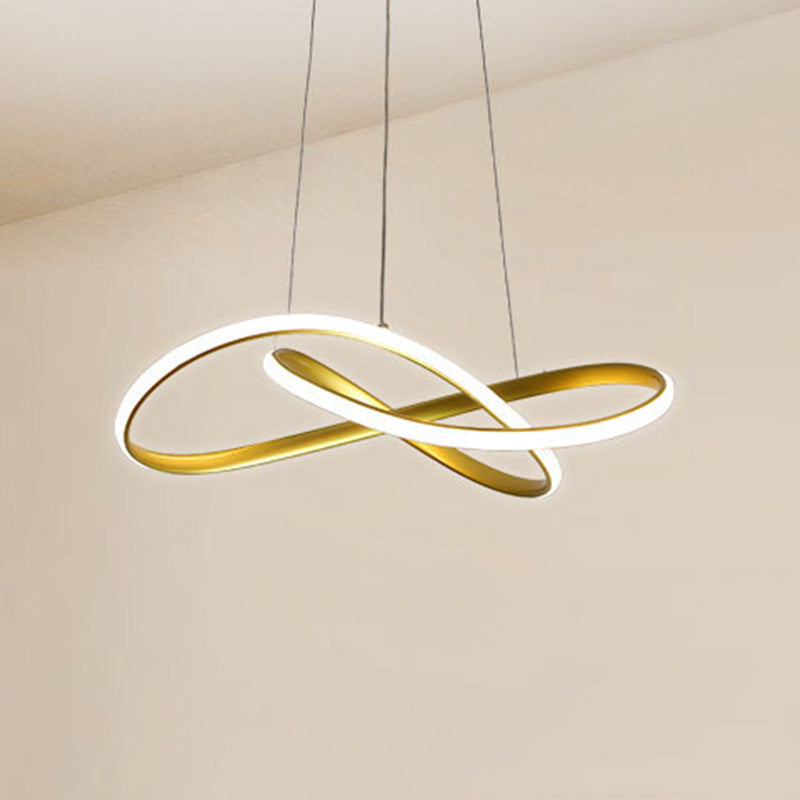 Geometric LED Adjustable Pendant Light in Modern Singular Style Aluminium Ceiling Light for Living Room