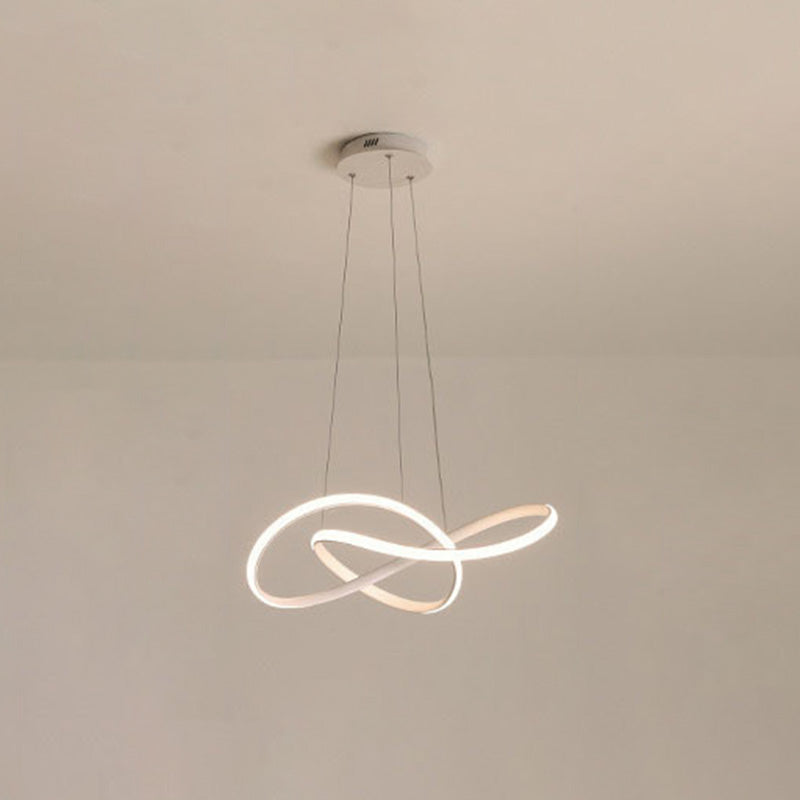 Geometric LED Adjustable Pendant Light in Modern Singular Style Aluminium Ceiling Light for Living Room