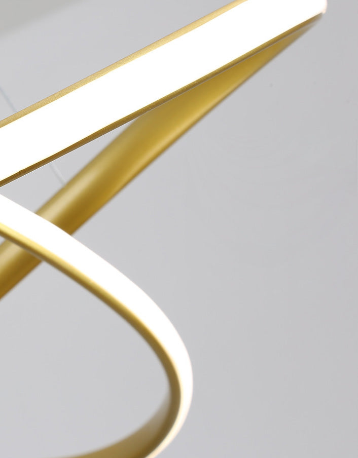 Geometric LED Adjustable Pendant Light in Modern Singular Style Aluminium Ceiling Light for Living Room