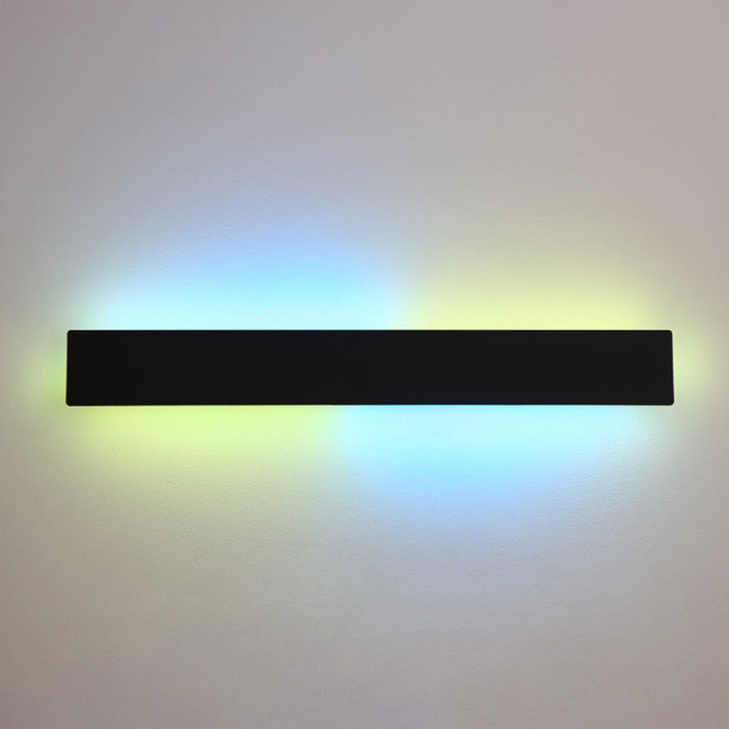 Modern Minimalist Style Rectangle Wall Lighting Fixtures Metal Wall Sconces for Living Room