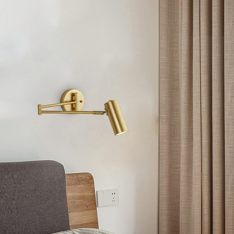 Modernas apliques del brazo oscilante de la pared de metal 1 lámpara de apliques de luz