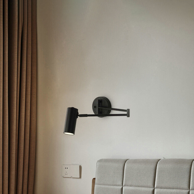 Modernas apliques del brazo oscilante de la pared de metal 1 lámpara de apliques de luz