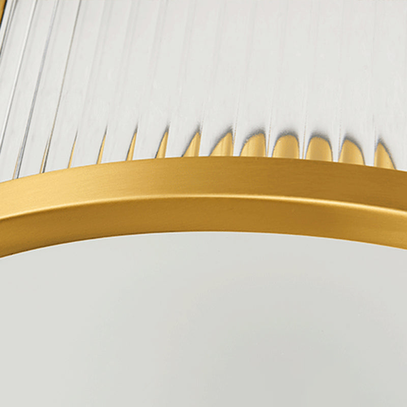 Traditionelle Trommel-Unterputz-Deckenleuchte, transparente Glas-Unterputz-Deckenleuchten für Schlafzimmer