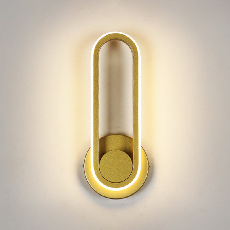 Modern Minimalist Style Linear Wall Light Sconces Metal 1 Light Wall Lights for Living Room