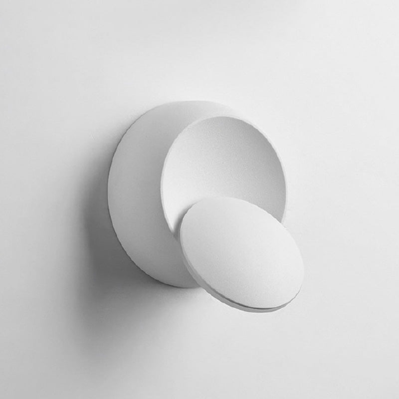 Modern Minimalist Style Circular Wall Lighting Fixtures Metal Wall Sconce for Bedroom