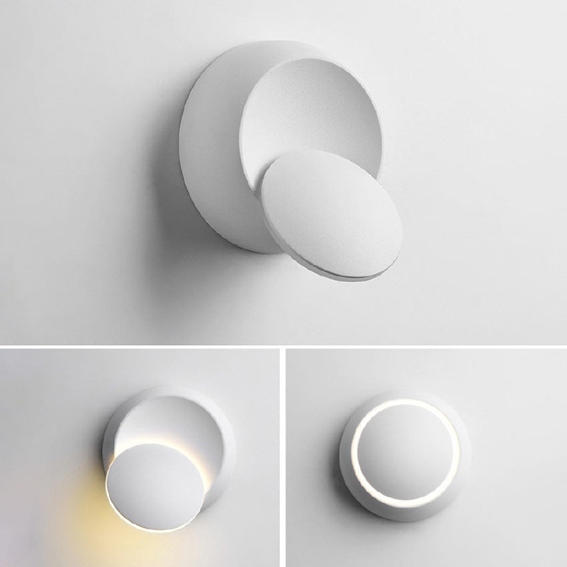 Moderne minimalistische Stil kreisförmige Wandbeleuchtung Metall Wandleuchten für Schlafzimmer