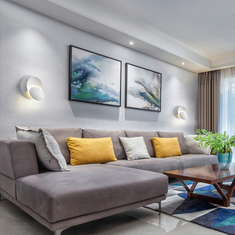 Moderne minimalistische Stil kreisförmige Wandbeleuchtung Metall Wandleuchten für Schlafzimmer