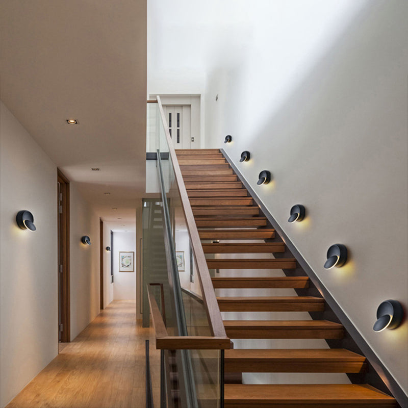 Moderne minimalistische Stil kreisförmige Wandbeleuchtung Metall Wandleuchten für Schlafzimmer