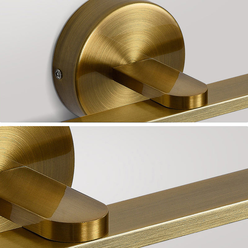 Minimaliste moderne de style miniité linéaire luminaires muraux lampe de vanité en métal pour salle de bain