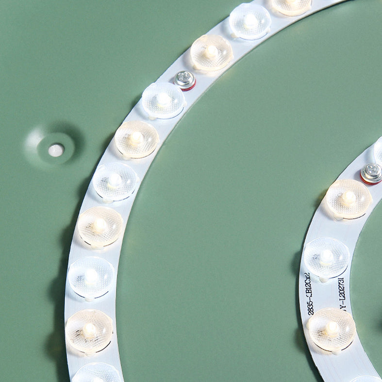 Round Flush Light Fixtures Macaron Simplicity Acrylic Ceiling Light Fixtures for Bedroom