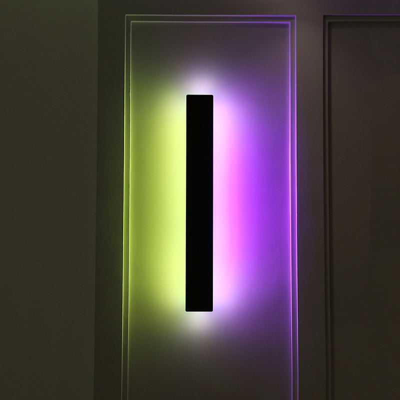 Modern Minimalist Style Rectangle Wall Lighting Fixtures Metal Wall Sconces for Living Room