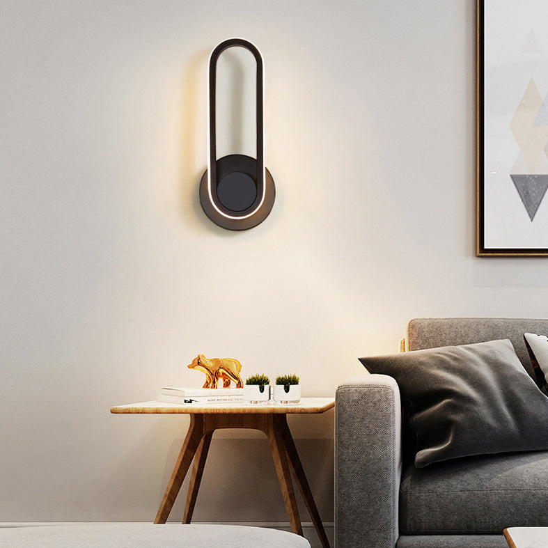 Moderna Minimalista Estilo Lineo Lucina de pared lineal Metal 1 luces de pared ligeras para sala de estar