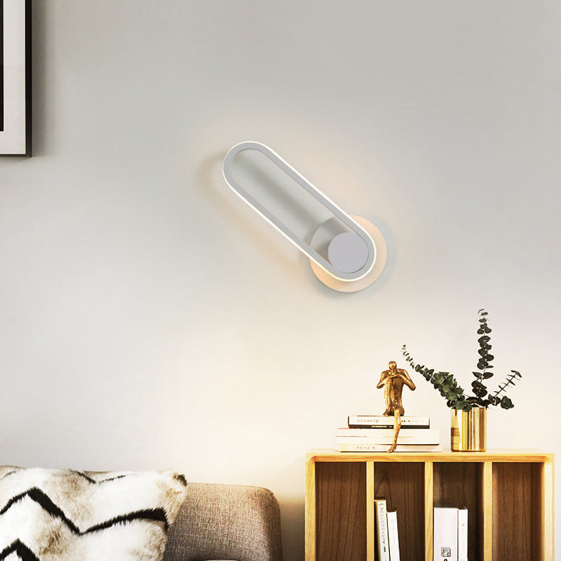 Moderna Minimalista Estilo Lineo Lucina de pared lineal Metal 1 luces de pared ligeras para sala de estar