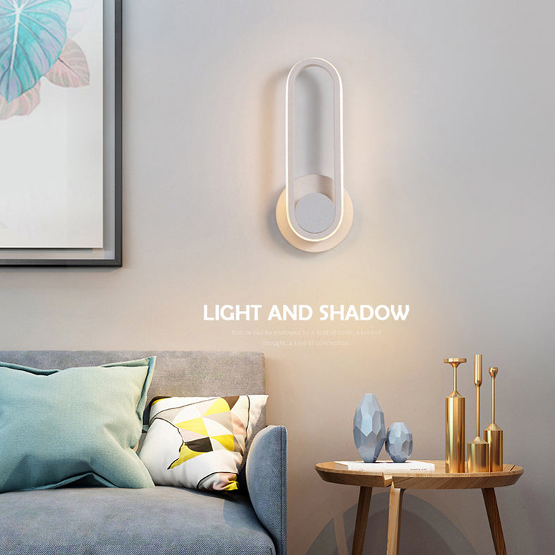 Moderna Minimalista Estilo Lineo Lucina de pared lineal Metal 1 luces de pared ligeras para sala de estar