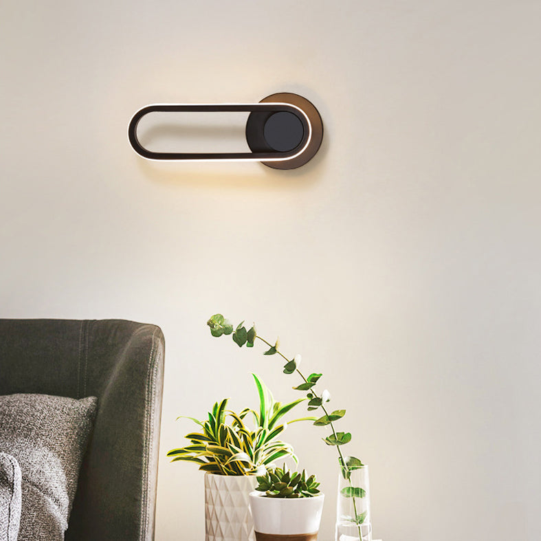 Moderna Minimalista Estilo Lineo Lucina de pared lineal Metal 1 luces de pared ligeras para sala de estar