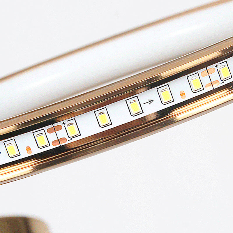 Kreis Kronleuchterlampe moderne Metall 8 Lichter Gold hängende Decke Licht in warmem/weißem Licht