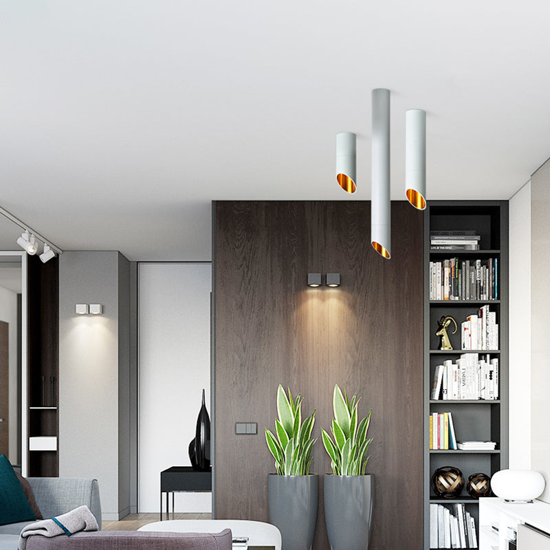 Afgeschuinde buisinbouwlamp Postmoderne metalen eetkamer LED-plafonddownlight