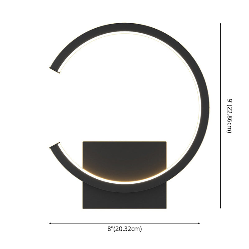 Modern Minimalist style Linear Sconce Light Fixtures Metal Wall Lighting for Bedroom