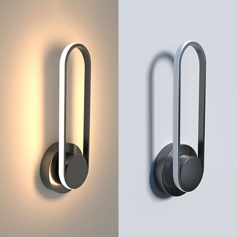 Rotatable 1 leichte ovale Wandleuchten moderner minimalistischer Metallleuchten