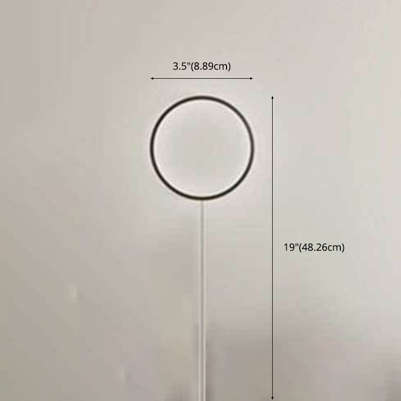 Hedendaags minimalisme Ronde Led Wall Lamp RGB Ambiance Decoratief wandgemonteerd licht in zwart