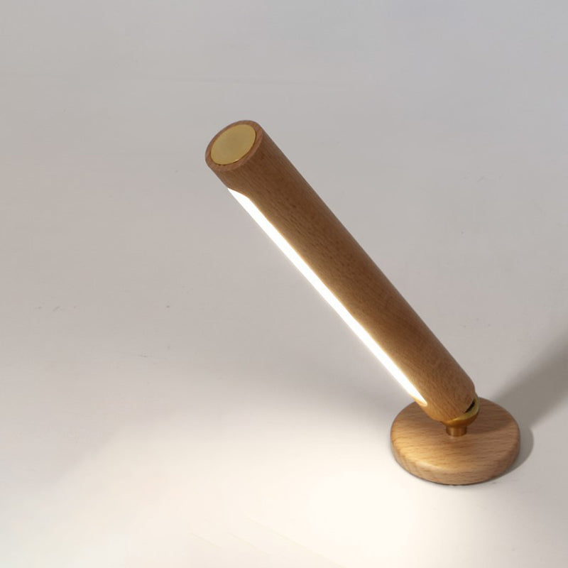 Rotabile 1 tubi chiari Luci di applique da parete Prontoni in legno moderno per camera da letto