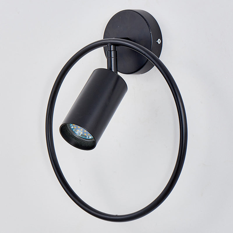 Cylindrical Metal Spotlight Wall Sconce Nordic Style Simplicity Bedside Reading Light for Bedroom