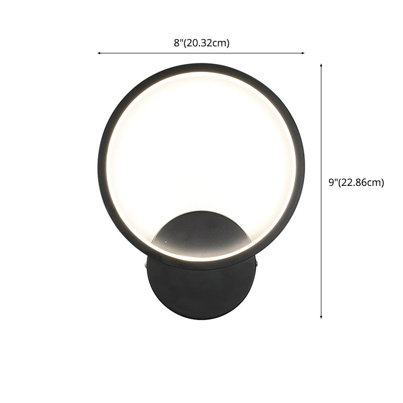 Moderne minimalistische stijl wand gemonteerd verlichtingsarmatuur metaal 1 lichte wandwanden voor slaapkamer