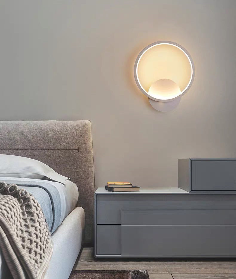 Moderne minimalistische stijl wand gemonteerd verlichtingsarmatuur metaal 1 lichte wandwanden voor slaapkamer