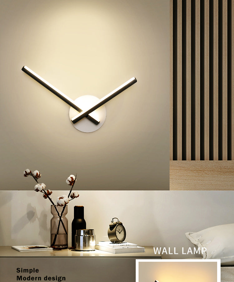 Lampade a sconde lineari in stile minimalista moderno lampade a parete in metallo