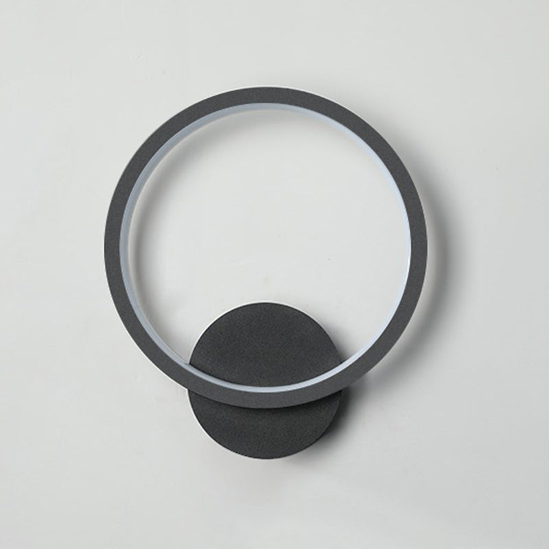 Style minimaliste moderne linéaire applications murales lesmpes murales en métal