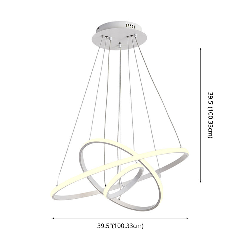 Luz de techo lineal de metal ligero LED moderno de moda con tono acrílico