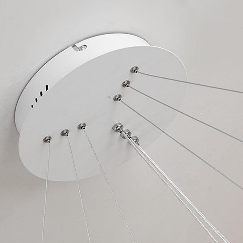 Luz de techo lineal de metal ligero LED moderno de moda con tono acrílico