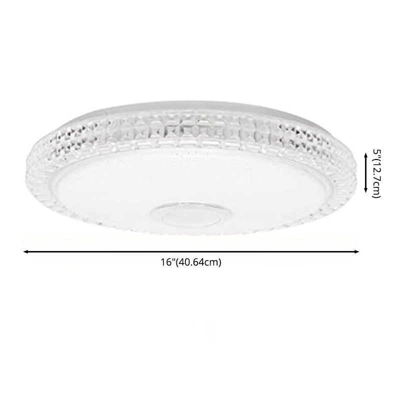Flush Mount RGB Ceiling Light Bluetooth Music Ceiling Lamp Bathroom Bedroom Foyer LED Light